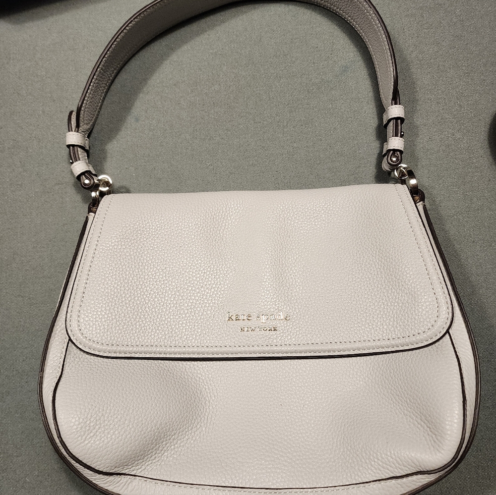 Kate Spade Hudson Flap Bag Ivory